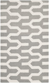 Safavieh Dhurries Dhu630A Silver / Ivory Rugs - Safavieh - dhu630a - 27