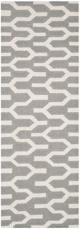 Safavieh Dhurries Dhu630A Silver / Ivory Rugs - Safavieh - dhu630a - 27