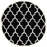 Safavieh Dhurries Dhu632A Black / Ivory Rugs - Safavieh - dhu632a - 6r