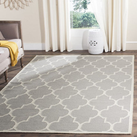 Safavieh Dhurries Dhu632B Grey / Ivory Rugs - Safavieh - dhu632b - 3