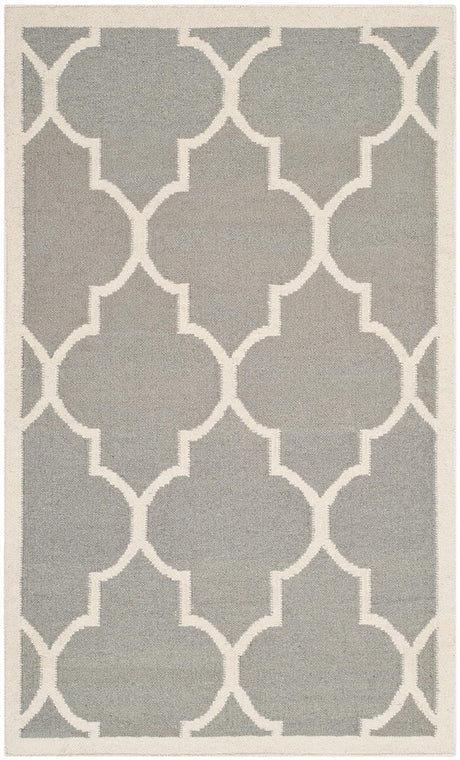 Safavieh Dhurries Dhu632B Grey / Ivory Rugs - Safavieh - dhu632b - 6r