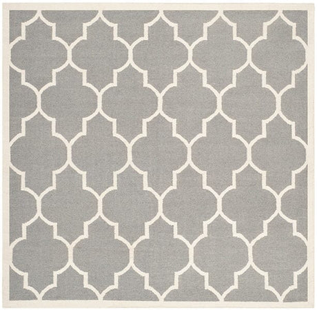 Safavieh Dhurries Dhu632B Grey / Ivory Rugs - Safavieh - dhu632b - 6sq