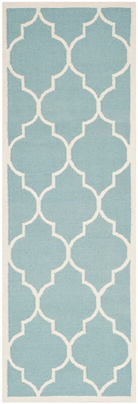 Safavieh Dhurries Dhu632C Light Blue / Ivory Rugs - Safavieh - dhu632c - 26