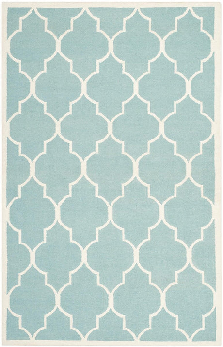 Safavieh Dhurries Dhu632C Light Blue / Ivory Rugs - Safavieh - dhu632c - 3