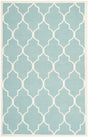 Safavieh Dhurries Dhu632C Light Blue / Ivory Rugs - Safavieh - dhu632c - 3