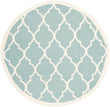 Safavieh Dhurries Dhu632C Light Blue / Ivory Rugs - Safavieh - dhu632c - 6r