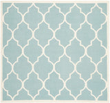 Safavieh Dhurries Dhu632C Light Blue / Ivory Rugs - Safavieh - dhu632c - 6sq
