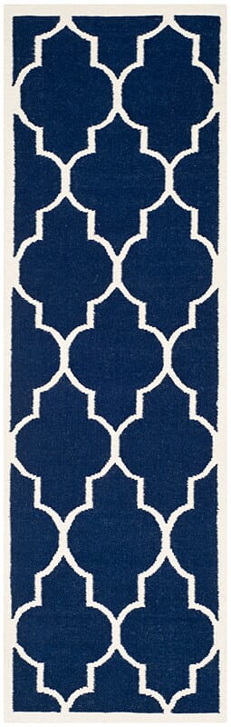 Safavieh Dhurries Dhu632D Navy / Ivory Rugs - Safavieh - dhu632d - 26