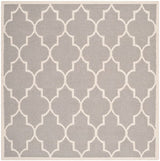 Safavieh Dhurries Dhu632G Dark Grey / Ivory Rugs - Safavieh - dhu632g - 6sq