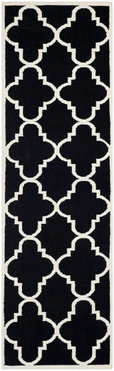 Safavieh Dhurries Dhu633A Black / Ivory Rugs - Safavieh - dhu633a - 26