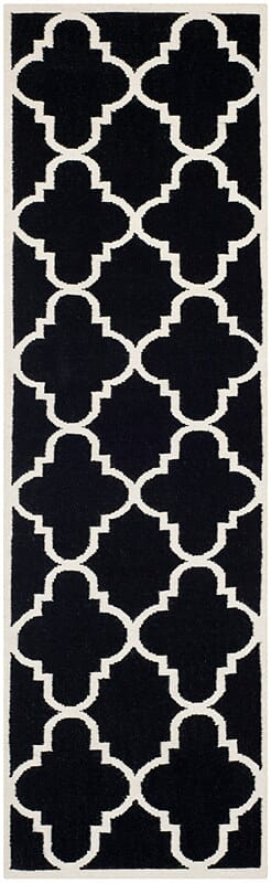 Safavieh Dhurries Dhu633A Black / Ivory Rugs - Safavieh - dhu633a - 26