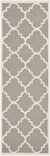 Safavieh Dhurries Dhu633B Grey / Ivory Rugs - Safavieh - dhu633b - 26