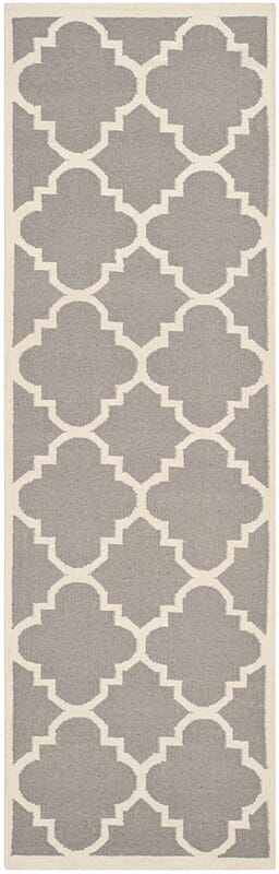 Safavieh Dhurries Dhu633B Grey / Ivory Rugs - Safavieh - dhu633b - 26