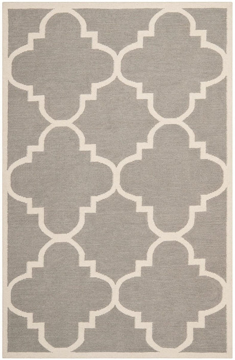 Safavieh Dhurries Dhu633B Grey / Ivory Rugs - Safavieh - dhu633b - 3