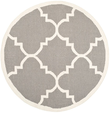 Safavieh Dhurries Dhu633B Grey / Ivory Rugs - Safavieh - dhu633b - 6r