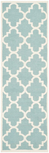 Safavieh Dhurries Dhu633C Light Blue / Ivory Rugs - Safavieh - dhu633c - 26