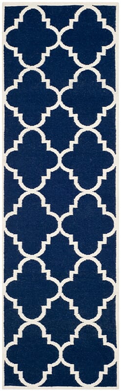 Safavieh Dhurries Dhu633D Navy / Ivory Rugs - Safavieh - dhu633d - 210