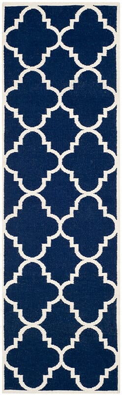 Safavieh Dhurries Dhu633D Navy / Ivory Rugs - Safavieh - dhu633d - 26