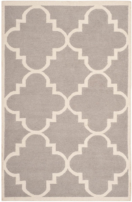 Safavieh Dhurries Dhu633G Dark Grey / Ivory Rugs - Safavieh - dhu633g - 3