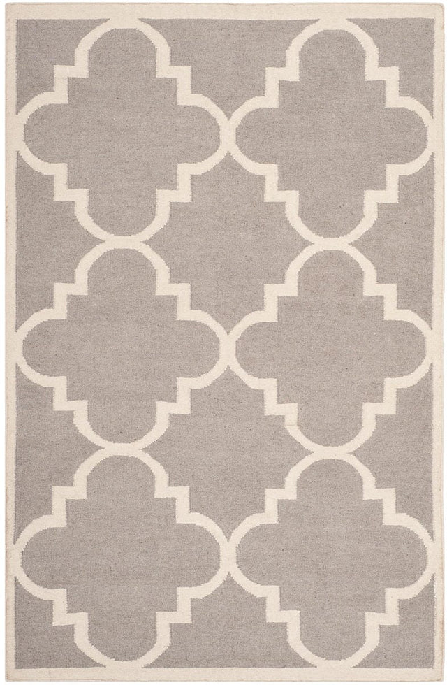 Safavieh Dhurries Dhu633G Dark Grey / Ivory Rugs - Safavieh - dhu633g - 3