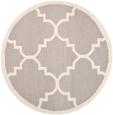 Safavieh Dhurries Dhu633G Dark Grey / Ivory Rugs - Safavieh - dhu633g - 6r
