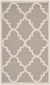 Safavieh Dhurries Dhu633G Dark Grey / Ivory Rugs - Safavieh - dhu633g - 6r