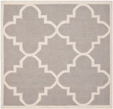 Safavieh Dhurries Dhu633G Dark Grey / Ivory Rugs - Safavieh - dhu633g - 6sq