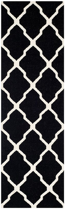 Safavieh Dhurries Dhu634A Black / Ivory Rugs - Safavieh - dhu634a - 26