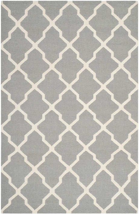 Safavieh Dhurries Dhu634B Grey / Ivory Rugs - Safavieh - dhu634b - 3