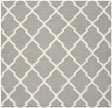 Safavieh Dhurries Dhu634B Grey / Ivory Rugs - Safavieh - dhu634b - 6sq