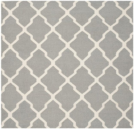 Safavieh Dhurries Dhu634B Grey / Ivory Rugs - Safavieh - dhu634b - 6sq