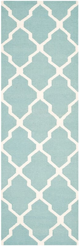 Safavieh Dhurries Dhu634C Light Blue / Ivory Rugs - Safavieh - dhu634c - 26