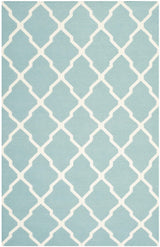 Safavieh Dhurries Dhu634C Light Blue / Ivory Rugs - Safavieh - dhu634c - 3