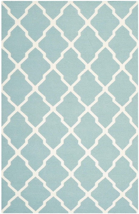 Safavieh Dhurries Dhu634C Light Blue / Ivory Rugs - Safavieh - dhu634c - 3