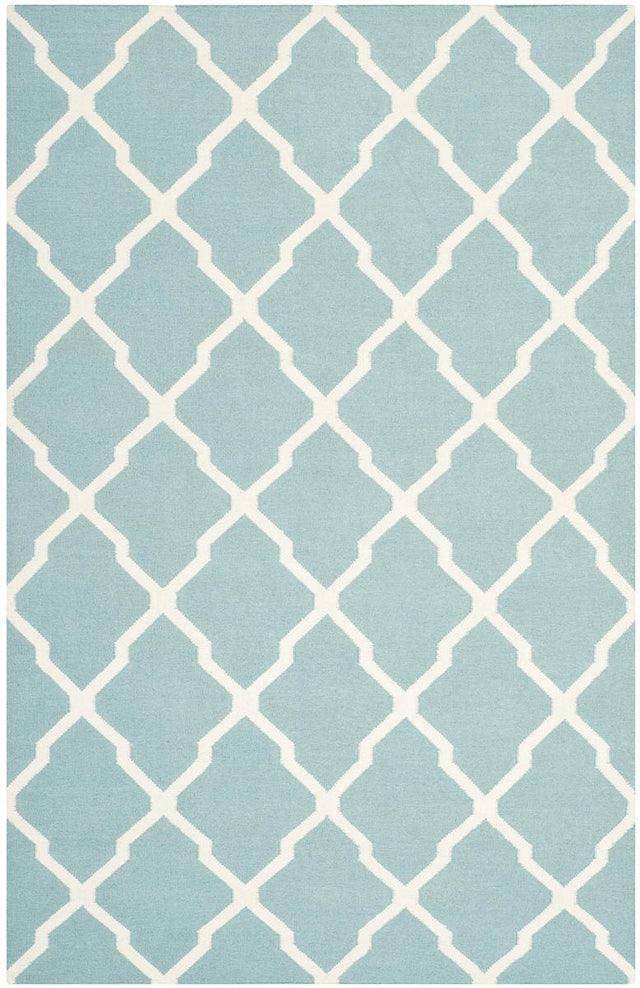 Safavieh Dhurries Dhu634C Light Blue / Ivory Rugs - Safavieh - dhu634c - 3