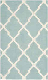 Safavieh Dhurries Dhu634C Light Blue / Ivory Rugs - Safavieh - dhu634c - 6r