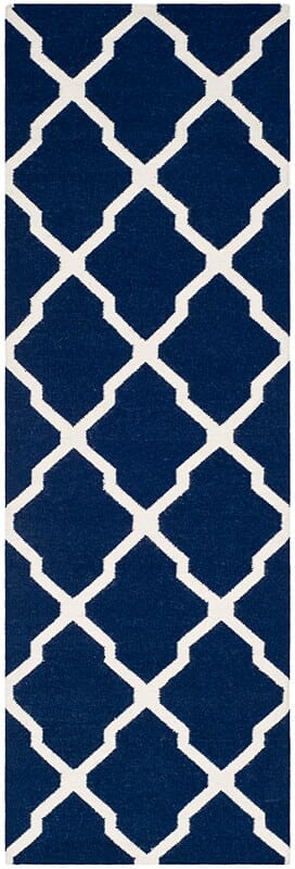 Safavieh Dhurries Dhu634D Navy / Ivory Rugs - Safavieh - dhu634d - 26