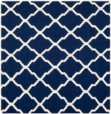 Safavieh Dhurries Dhu634D Navy / Ivory Rugs - Safavieh - dhu634d - 6sq