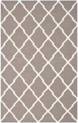 Safavieh Dhurries Dhu634G Dark Grey / Ivory Rugs - Safavieh - dhu634g - 3