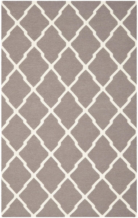 Safavieh Dhurries Dhu634G Dark Grey / Ivory Rugs - Safavieh - dhu634g - 3