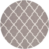 Safavieh Dhurries Dhu634G Dark Grey / Ivory Rugs - Safavieh - dhu634g - 6r