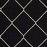 Safavieh Dhurries Dhu635A Black / Ivory Rugs - Safavieh - dhu635a - 24