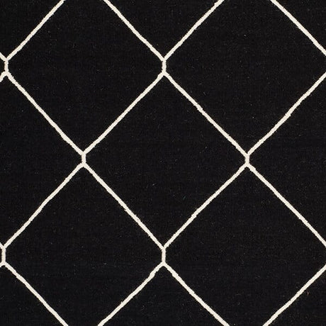 Safavieh Dhurries Dhu635A Black / Ivory Rugs - Safavieh - dhu635a - 24