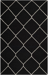 Safavieh Dhurries Dhu635A Black / Ivory Rugs - Safavieh - dhu635a - 24