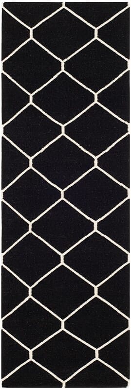 Safavieh Dhurries Dhu635A Black / Ivory Rugs - Safavieh - dhu635a - 28