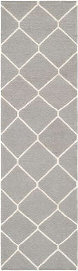 Safavieh Dhurries Dhu635B Grey / Ivory Rugs - Safavieh - dhu635b - 24