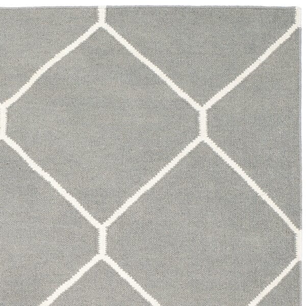 Safavieh Dhurries Dhu635B Grey / Ivory Rugs - Safavieh - dhu635b - 3