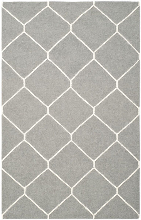 Safavieh Dhurries Dhu635B Grey / Ivory Rugs - Safavieh - dhu635b - 3