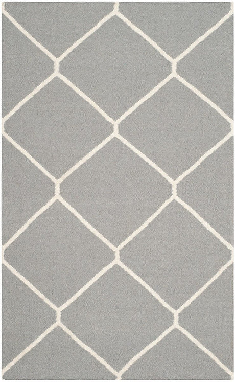 Safavieh Dhurries Dhu635B Grey / Ivory Rugs - Safavieh - dhu635b - 6r