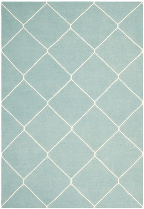 Safavieh Dhurries Dhu635C Light Blue / Ivory Rugs - Safavieh - dhu635c - 3